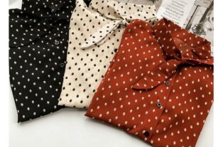 woven tops polka